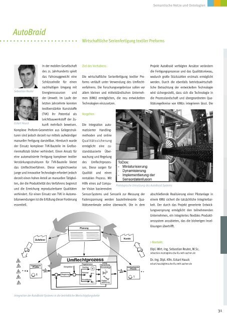 aktuelle Ausgabe (PDF) - IMA,ZLW & IfU - RWTH Aachen University