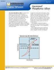 Ancorsteel® Phosphorus Alloys - GKN