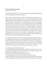 1 West Central Khoisan etymology The etymological database for ...