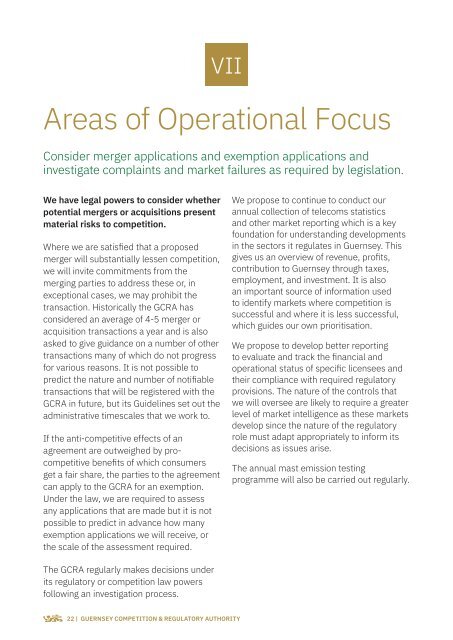 GCRA - Strategic and Operational Priorities