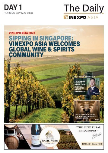 The Daily Vinexpo Asia 2023 - DAY 1 Edition
