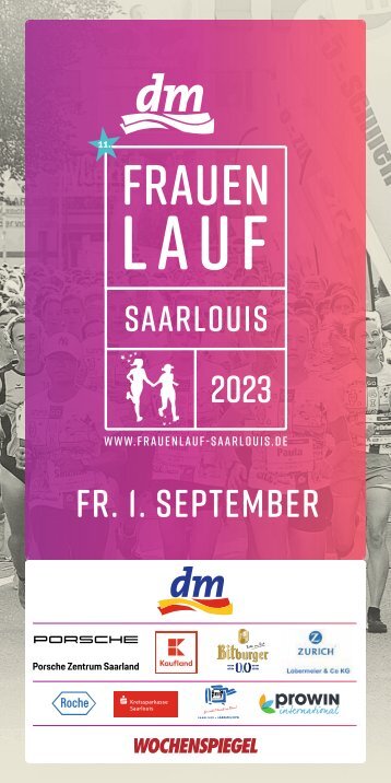 Frauenlauf Saarlouis 2023 Flyer 