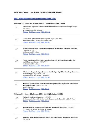 INTERNATIONAL JOURNAL OF MULTIPHASE FLOW - IWR