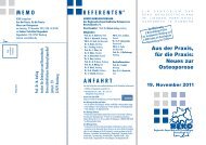 Neues zur Osteoporose 19. November 2011 - Universitätsklinikum ...