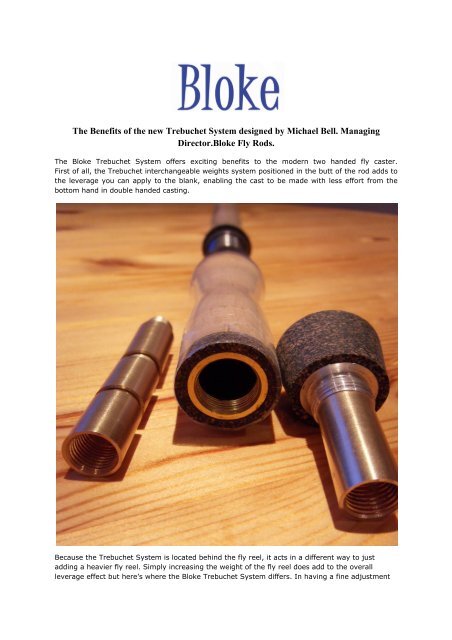 bloke fly reel View the benefits Datasheet