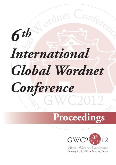 Proceedings - Global Wordnet Association