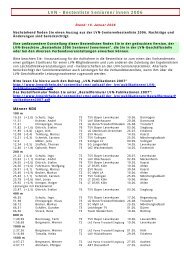 LVN - Bestenliste Senioren/innen 2006 - LG-Gummersbach