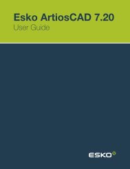 Esko ArtiosCAD 7.20 User Guide - Kxcad.net