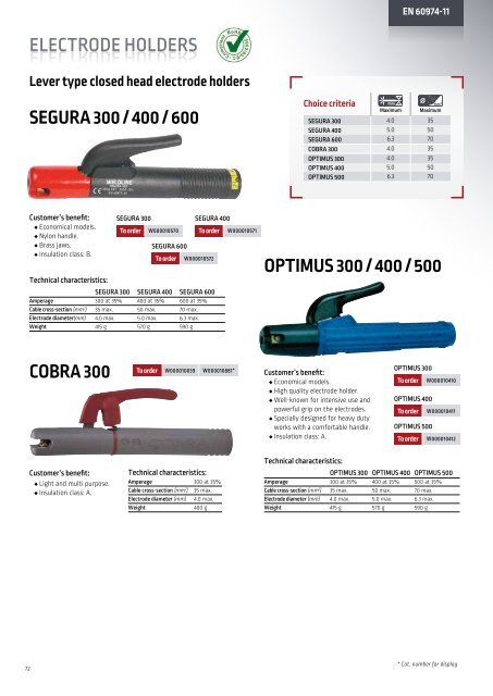 WELDLINE CATALOGUE 2022