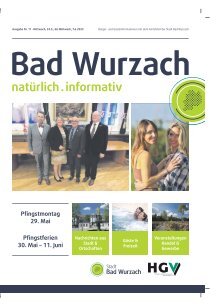 24.05.2023 Bürger- und Gästeinformation Bad Wurzach