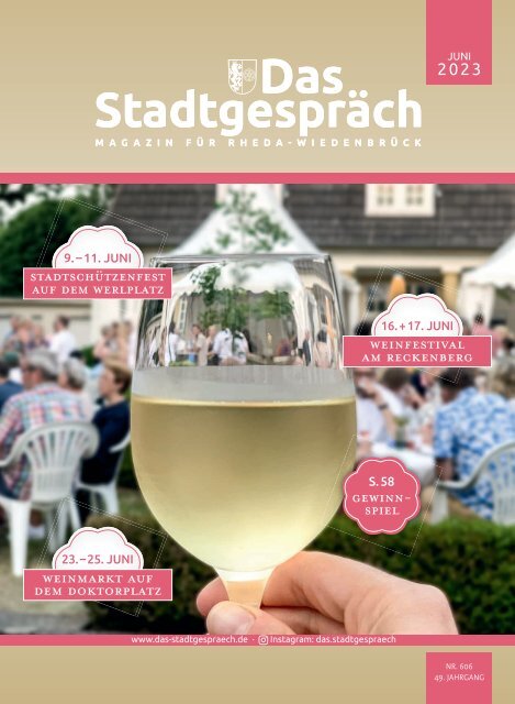 Das Stadtgespräch Ausgabe Juni 2023 auf Mein Rheda-Wiedenbrück