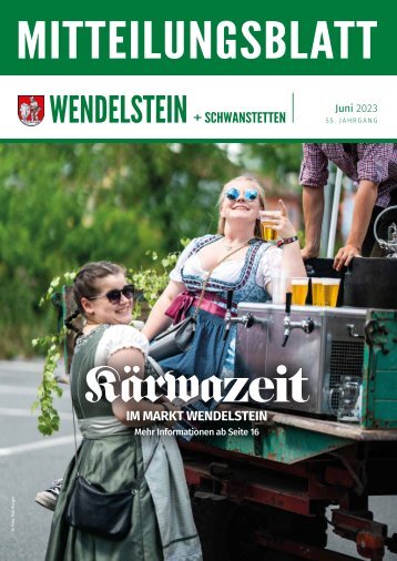 Mitteilungsblatt Wendelstein+Schwanstetten - JUNI 2023