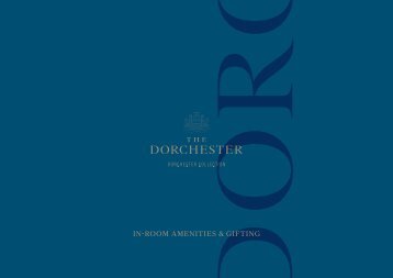 The Dorchester Amenities Brochure 