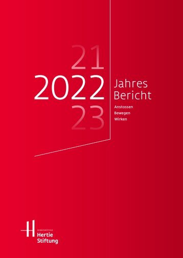 Jahresbericht Hertie-Stiftung 2022