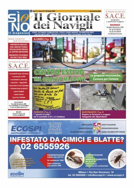 Giornale dei Navigli n. 21 - 26 maggio 2023