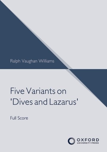 Vaughan Williams - Five Variants on 'Dives And Lazarus'