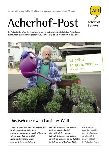 Acherhof-Post Nr. 49 | 26. Mai 2023