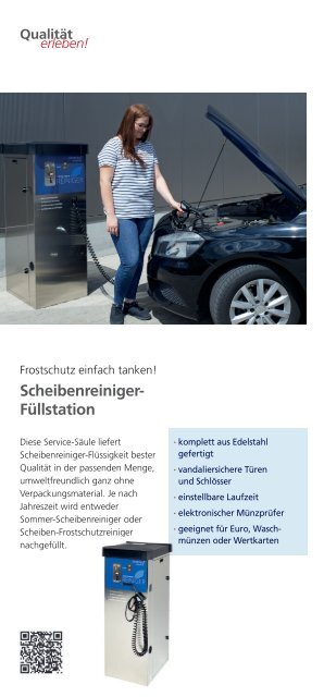 Broschüre "SB-Automaten für Fahrzeugwaschanlagen" von Deterding Reinigungstechnik