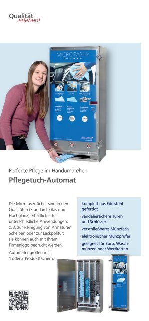 Broschüre "SB-Automaten für Fahrzeugwaschanlagen" von Deterding Reinigungstechnik