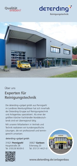 Broschüre "SB-Automaten für Fahrzeugwaschanlagen" von Deterding Reinigungstechnik