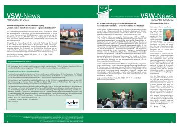 Ausgabe 02/12 - VSW | Vereinigung der sächsischen Wirtschaft