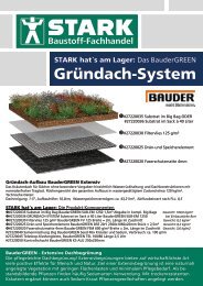 STARK hats am Lager - Das Bauder Gruendach-System