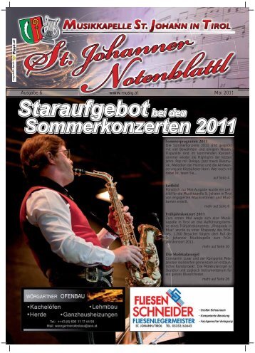 Staraufgebotbei den - Musikkapelle St. Johann in Tirol - Startseite