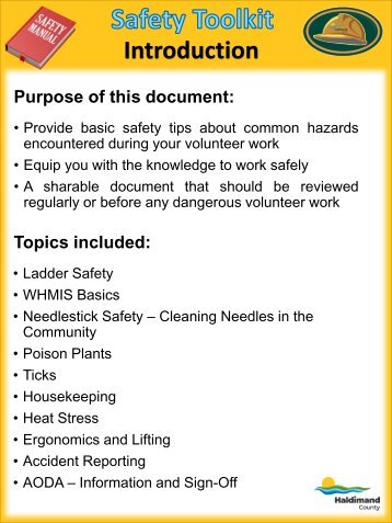 Health and Safety Resource Booklet