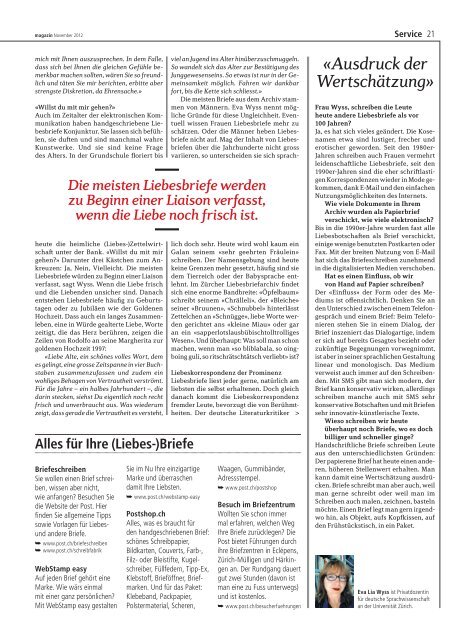 magazin» November 2012Link wird in einem neuen - Die ...