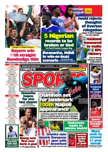 Complete Sports - Sunday, May 28, 2023