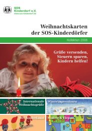 Weihnachtskarten der SOS-Kinderdörfer - Kartenshop SOS-Kinderdorf