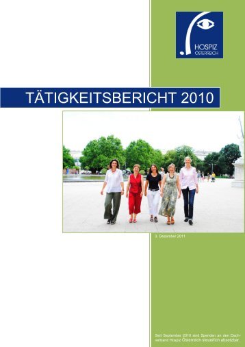 JAHRESBERICHT 2010 - Hospiz Österreich