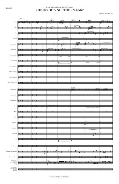 SCORE - Echoes of a Northern Lake - Nishimura