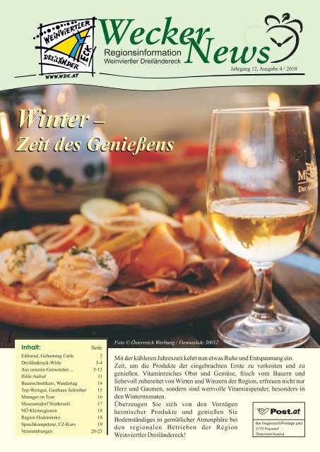 Wecker News Ausgabe 4/2010 (6,21 MB - Hauskirchen