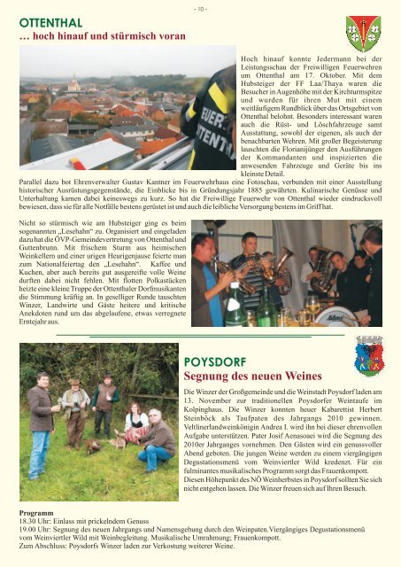 Wecker News Ausgabe 4/2010 (6,21 MB - Hauskirchen