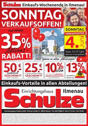 Verkaufsoffener Sonntag in Ilmenau am 4. Juni 2023