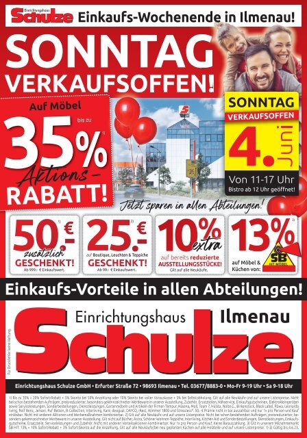 Verkaufsoffener Sonntag in Ilmenau am 4. Juni 2023