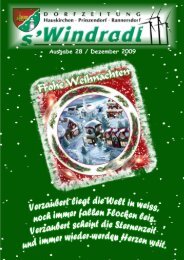 s´Windradl - Ausgabe 28/Dezember 2009 (6,75 - Hauskirchen