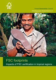 FSC footprints - FSC - Forest Stewardship Council