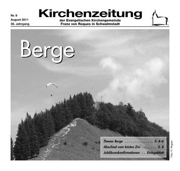 Kirchenzeitung - Evangelische Kirchengemeinde Franz von Roques ...