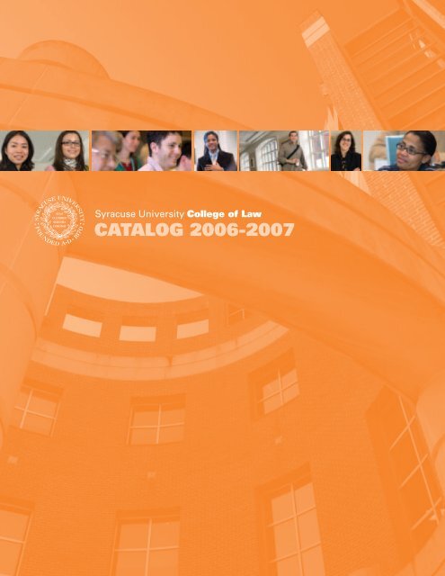 CATALOG 2006-2007 - Syracuse University College of Law