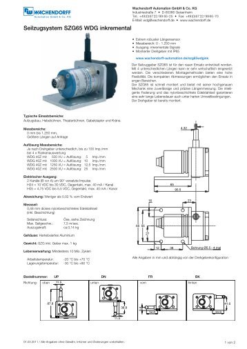 Datenblatt (PDF 176 KB) - Wachendorff Automation Drehgeber