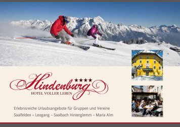 Saalbach Hinterglemm – Maria Alm - Hotel Hindenburg