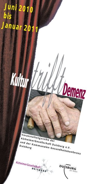 Kultur Demenz l - bei der Alzheimer Gesellschaft Duisburg