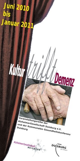 Kultur Demenz l - bei der Alzheimer Gesellschaft Duisburg