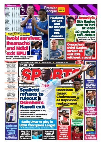 Complete Sports - Monday, May 29, 2023