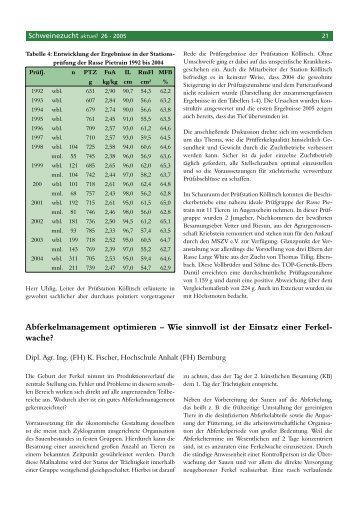 Abferkelmanagement optimieren – Wie sinnvoll ist der Einsatz einer ...