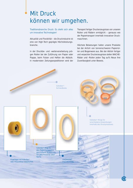 Wir bringen Ideen ins Rollen. Räder - Wache GmbH & Co. KG