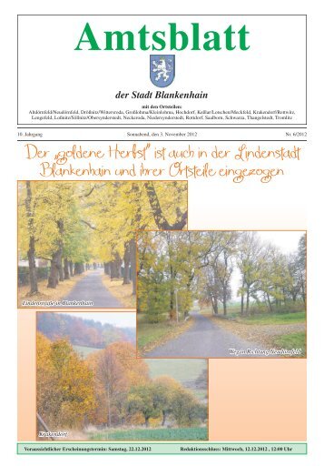 Amtsblatt der Stadt Blankenhain