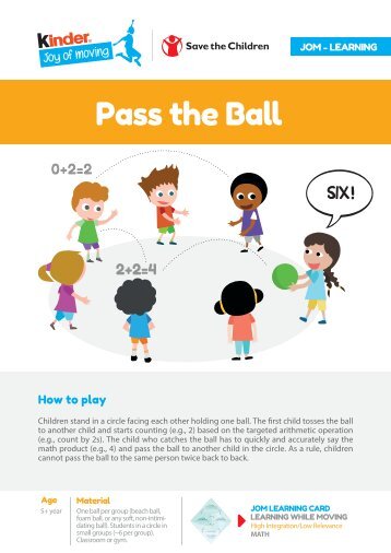 Pass the ball - Game card